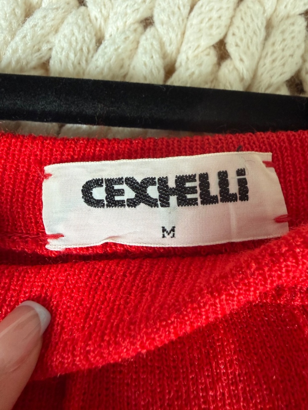 Vintage Cexhelli Ankle-Length Knit Skirt - Picture 3 of 3